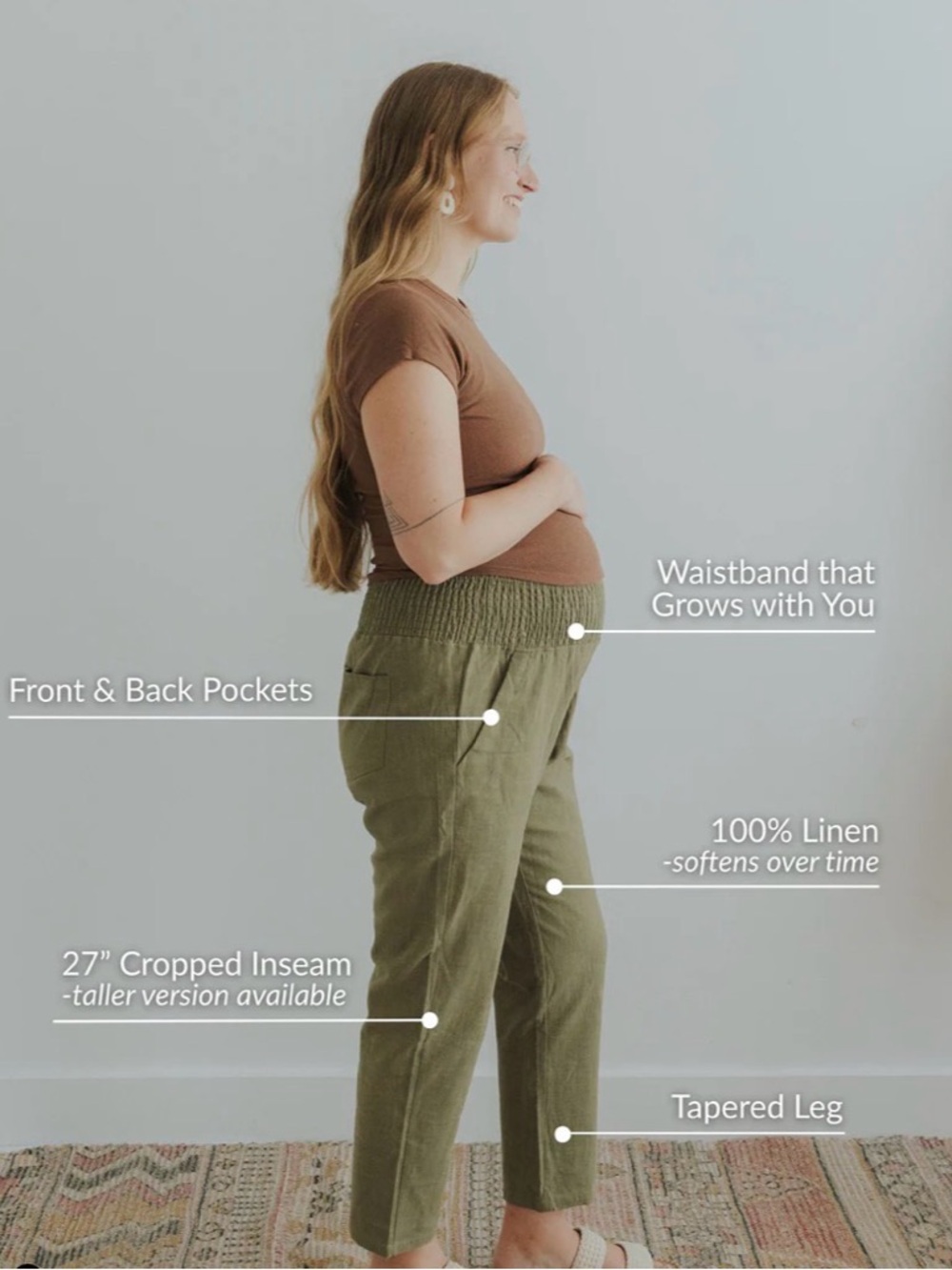 Everyday Transitional Smocked Linen Pants